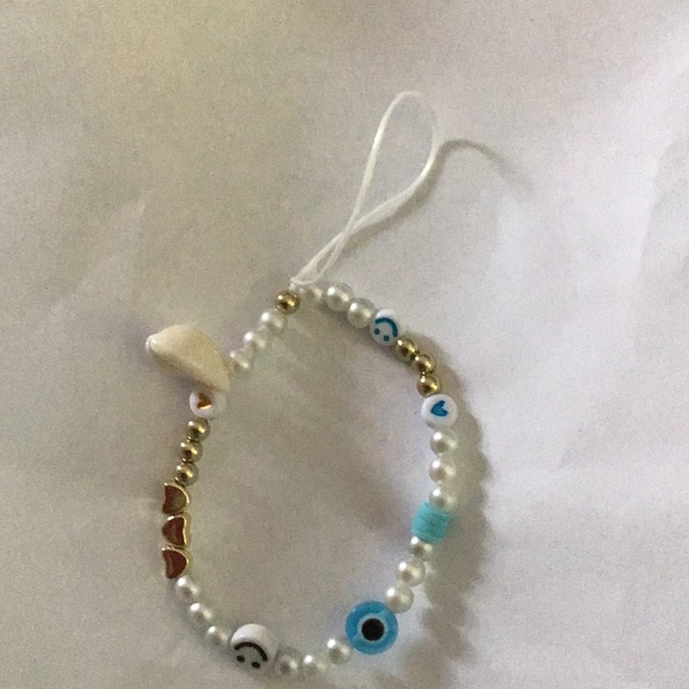 Beaded Beach Themed Phone Charm